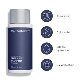 Madison Reed pump dispensing creamy shampoo that demonstrates easy application and low waste
