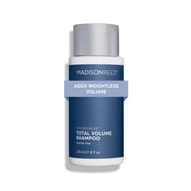 Madison Reed front packaging shows bottle and branding with volumizing benefit