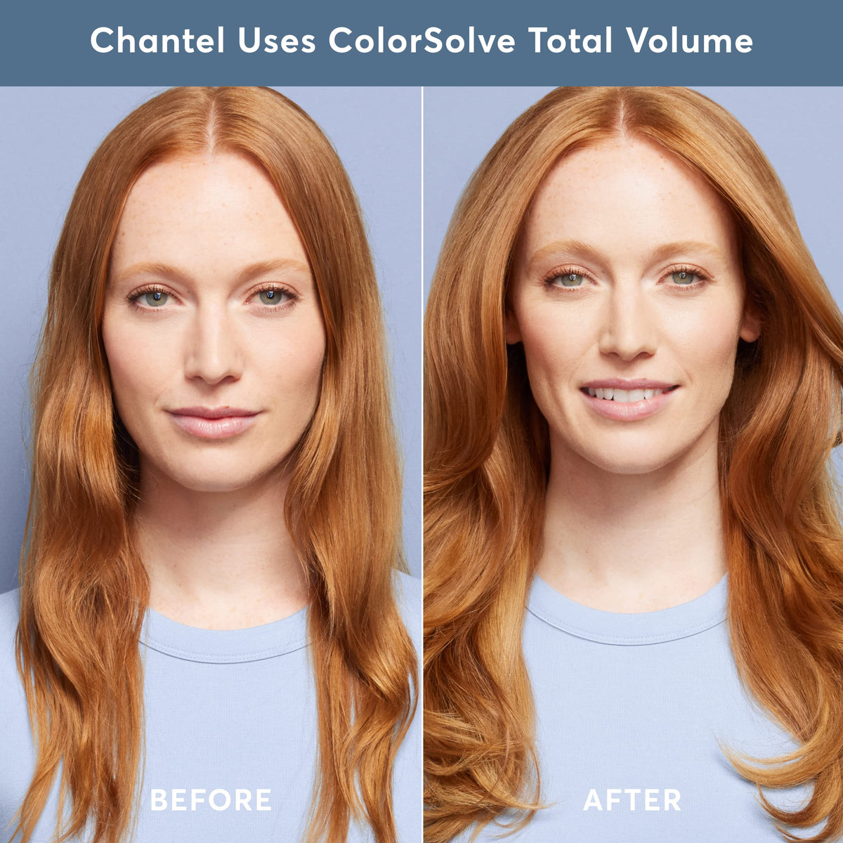 Madison Reed bottle in shower on wet hair shows easy root lift during use