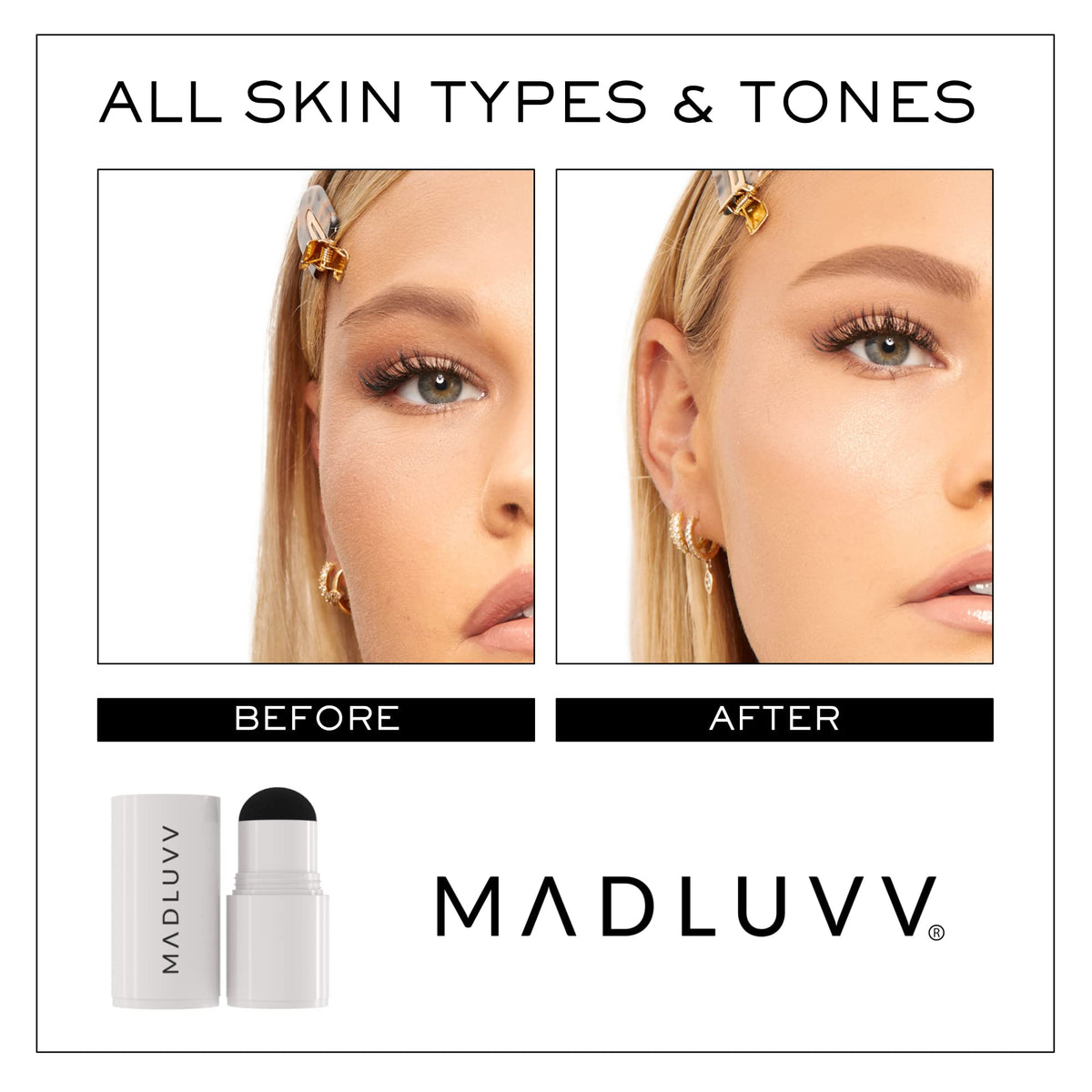 MADLUVV applying refill to sparse brow for natural fuller-looking definition