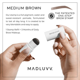 MADLUVV refill cap open with visible pigment for easy twist-to-release application