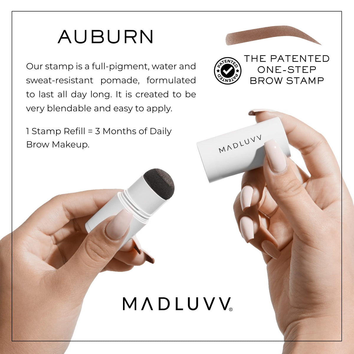 MADLUVV refill cap open revealing twist-activated pigment for easy use