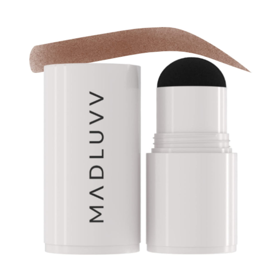 MADLUVV front view of auburn refill showing compact applicator and convenience