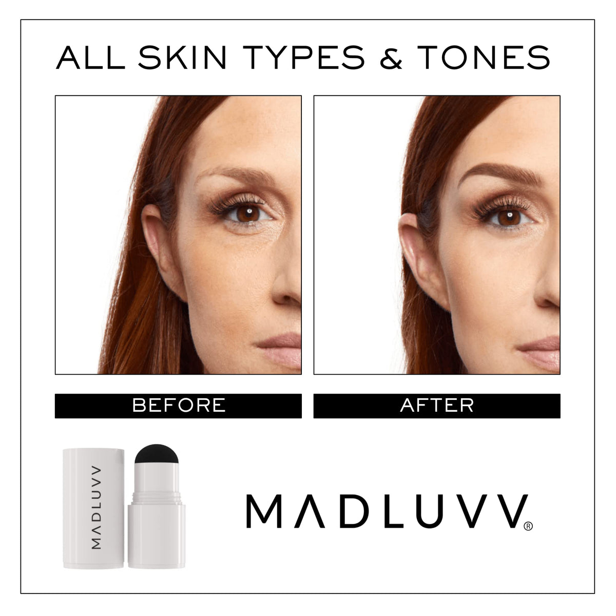 MADLUVV refill held in hand showing compact size and travel-ready benefit