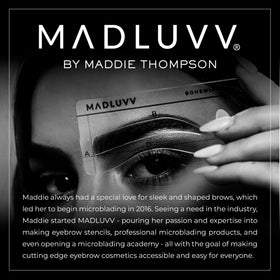 MADLUVV in mirror lifestyle shot showing fast everyday grooming help