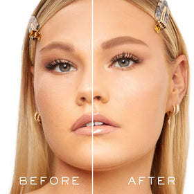 MADLUVV nine brow stencils laid out to choose natural shapes