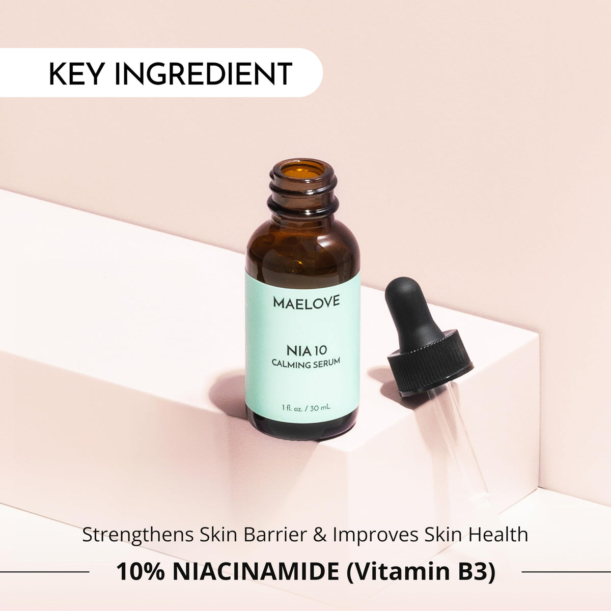 MAELOVE label with ingredients list highlighting transparency benefit