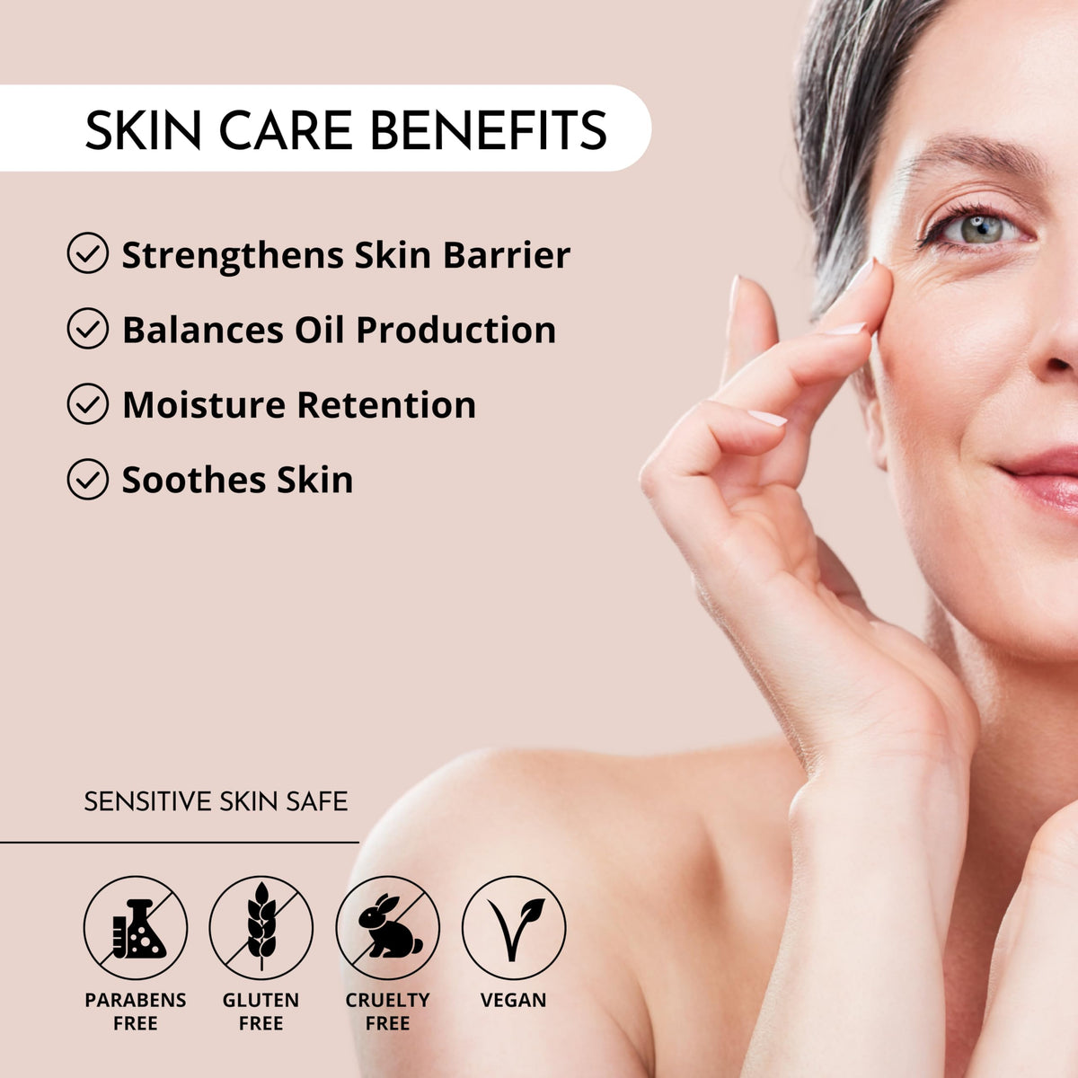 MAELOVE close-up of serum texture showing lightweight absorbent benefit