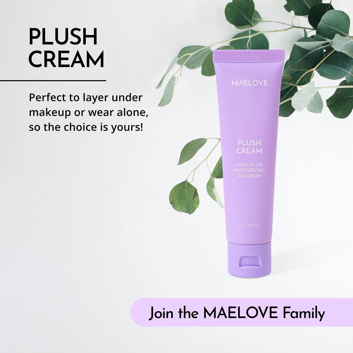 MAELOVE jar on bathroom shelf in lifestyle scene showing everyday routine benefit