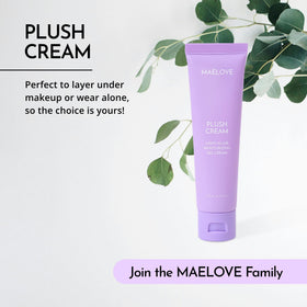 MAELOVE jar on bathroom shelf in lifestyle scene showing everyday routine benefit