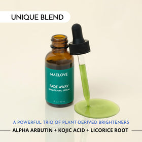MAELOVE serum texture on dropper displaying lightweight texture and quick absorption benefit