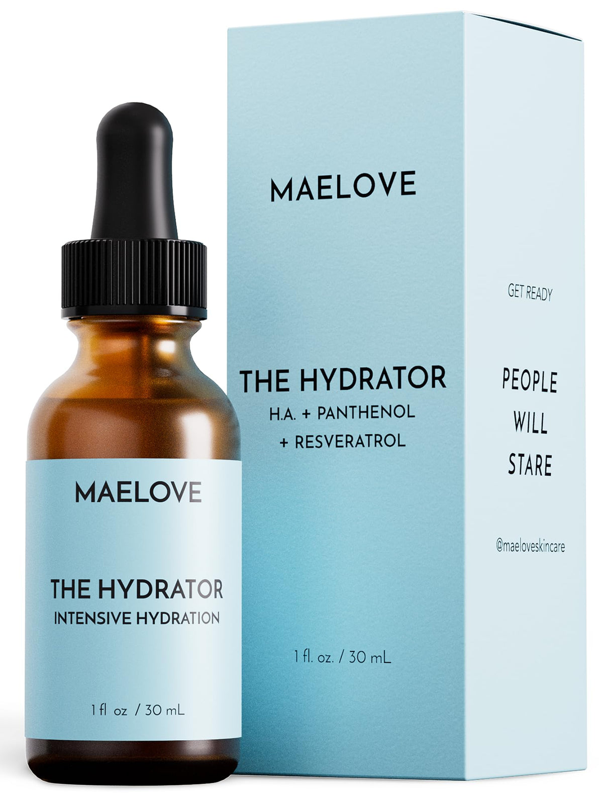 MAELOVE front packaging shows bottle and brand for clear identification and trust