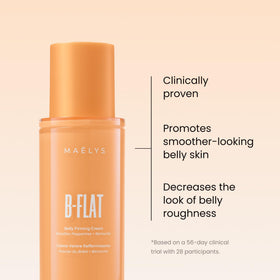 MAËLYS pump and label close-up highlighting active ingredients