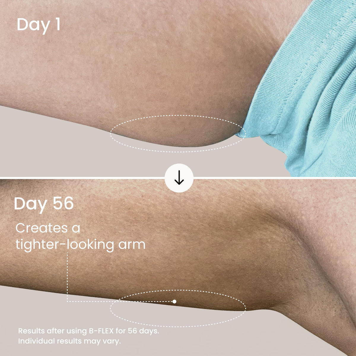 MAËLYS cream being smoothed onto skin showing improved texture and immediate hydration