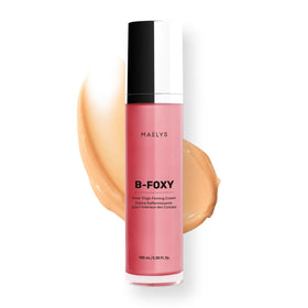 MAËLYS B-FOXY front packaging shows cream and benefits for firmer-looking thighs