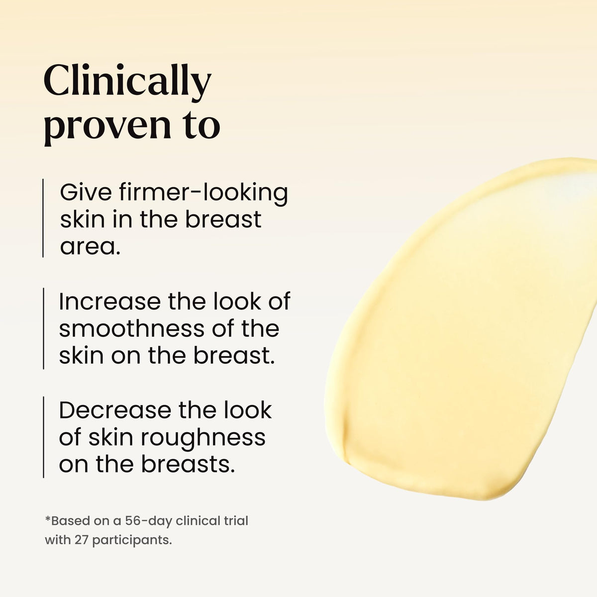 MAËLYS comparative scale graphic showing firmer-looking chest