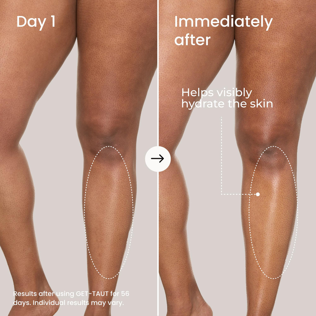 MAËLYS oil absorbing on forearm, illustrates quick moisturization benefit