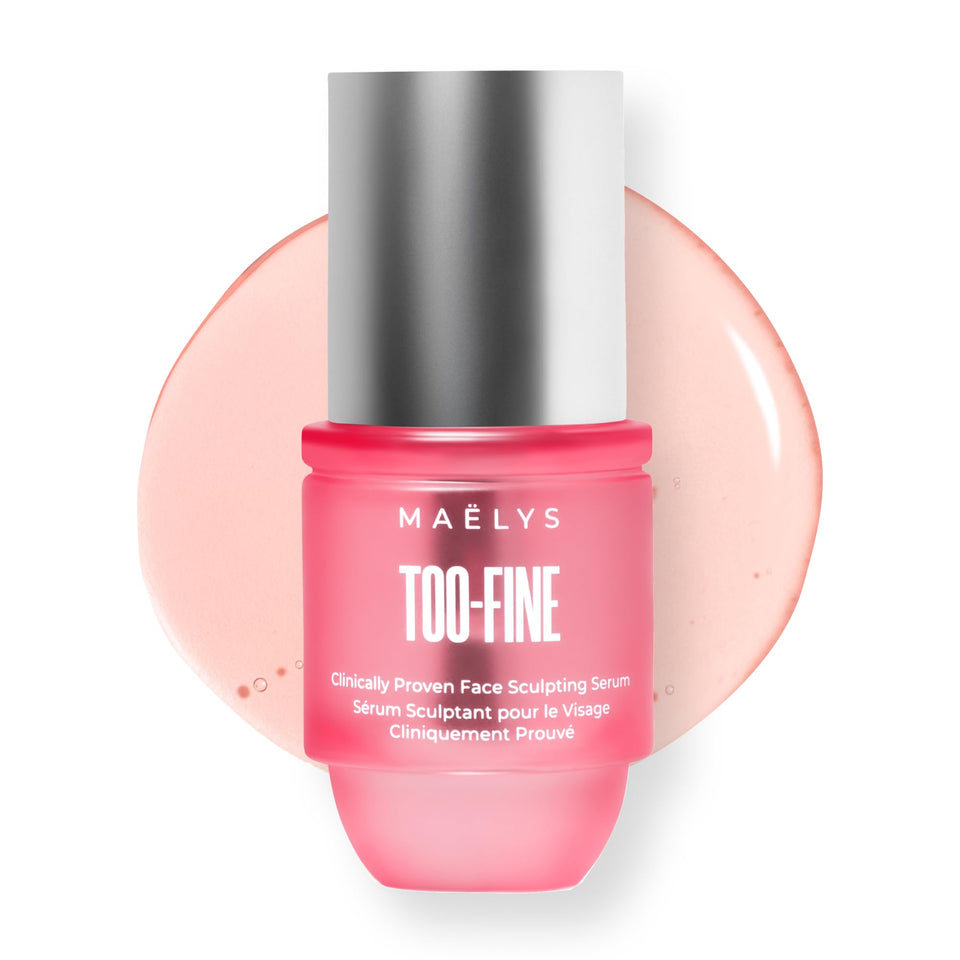 MAËLYS TOO-FINE front packaging showing product and benefit of firmer-looking skin