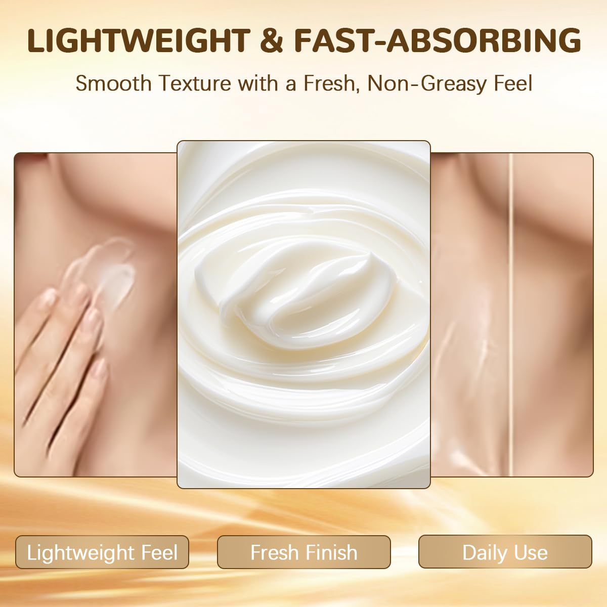 Magec cream before after visual indicating refined neck contour benefit