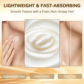 Magec cream before after visual indicating refined neck contour benefit