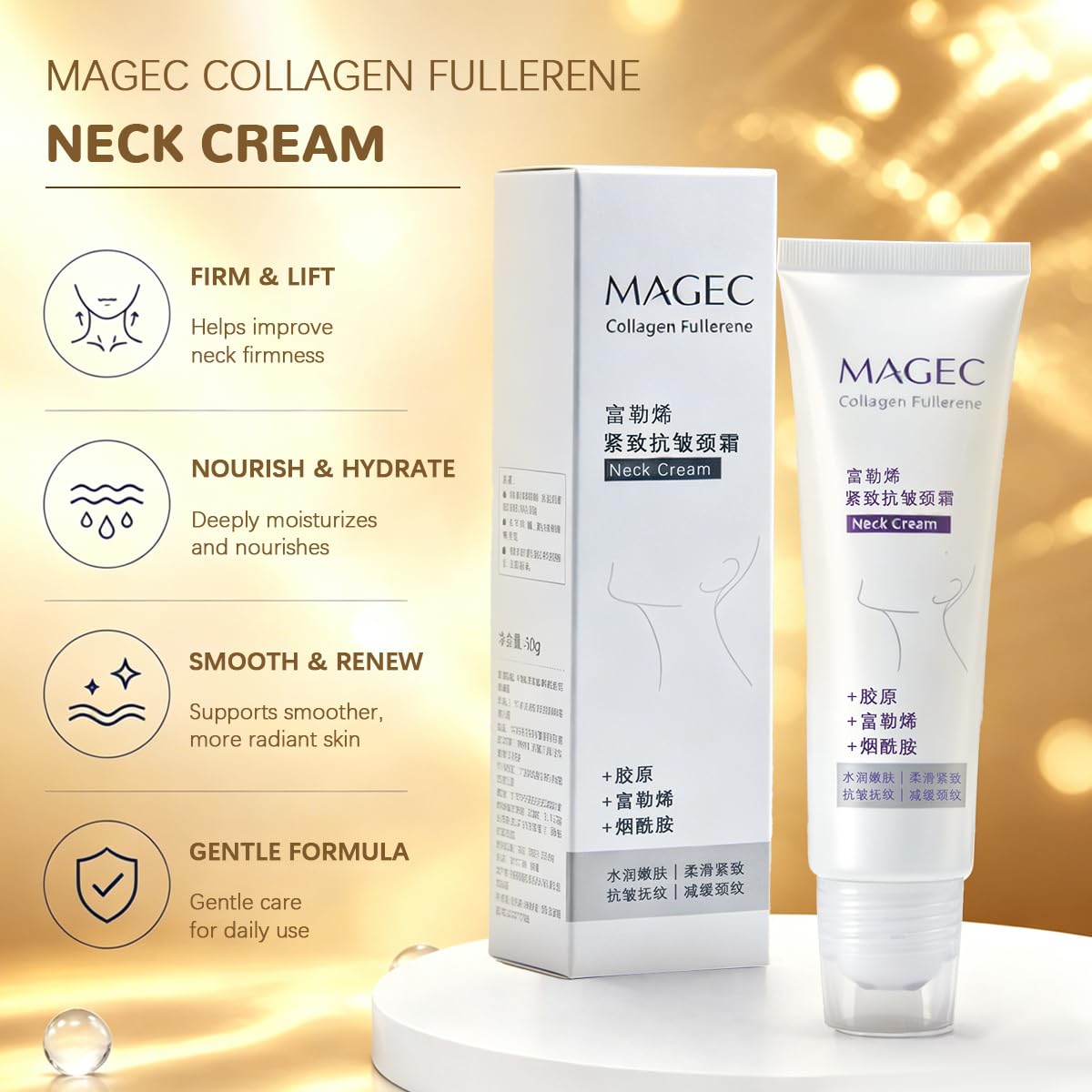 Magec cream scale with hand showing compact size and easy handling