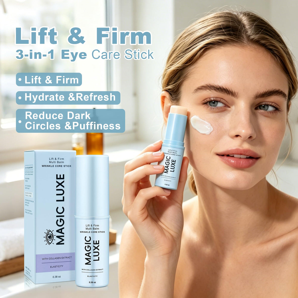 MAGIC LUXE OIL close-up on balm tip revealing smooth glide benefit