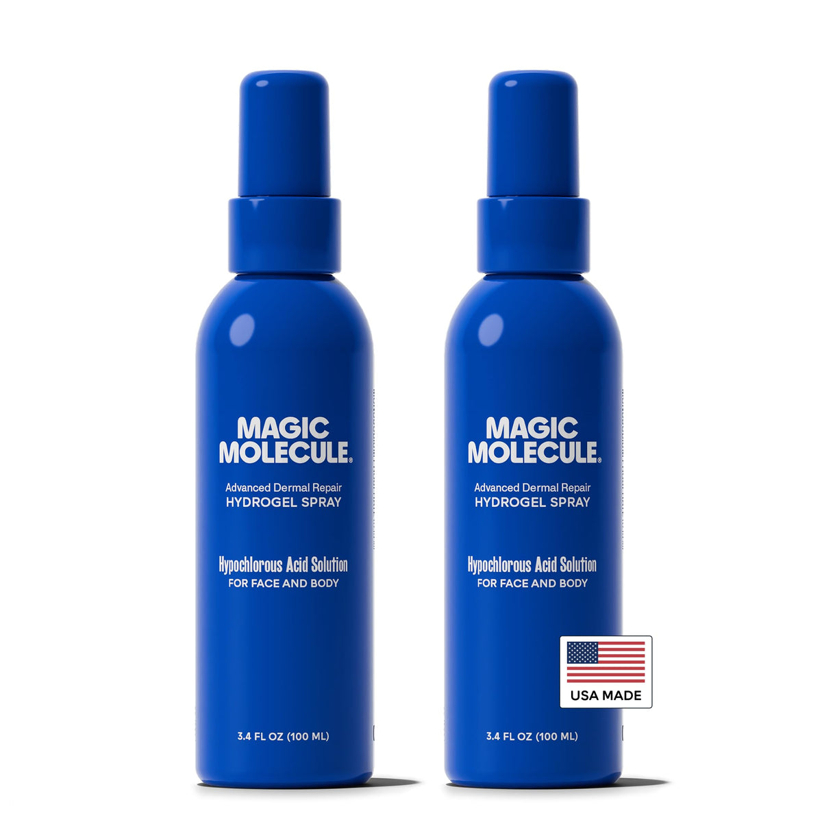 Magic Molecule front packaging showing bottle and clear label for quick ID and benefits