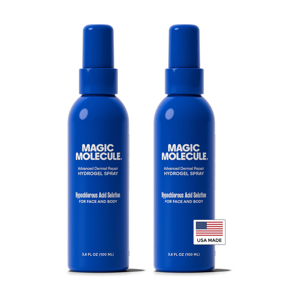 Magic Molecule front packaging showing bottle and clear label for quick ID and benefits