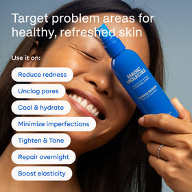 Magic Molecule gel texture on palm illustrating velvety, non-runny hydration