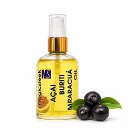 MagicSleek front bottle showing label and 60 ml size, highlights product clarity