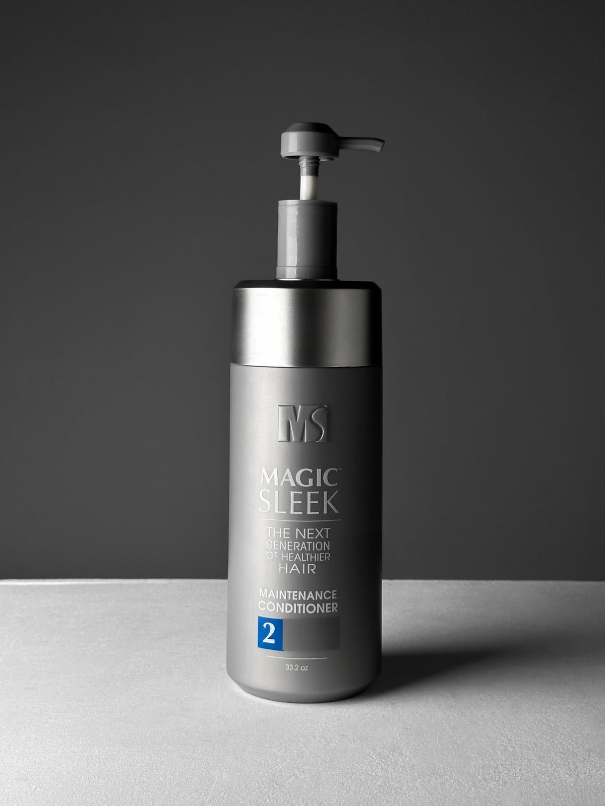 MagicSleek creamy conditioner texture poured to show rich hydration and spreadability