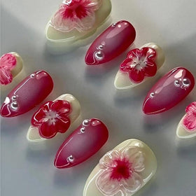 MAGLFELL close-up of hand-painted gel detail highlighting rich texture