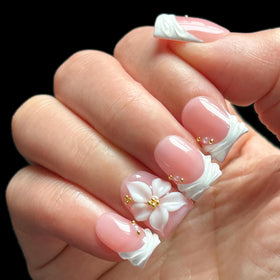 MAGLFELL side profile of short square nails showing shape comfort and durability