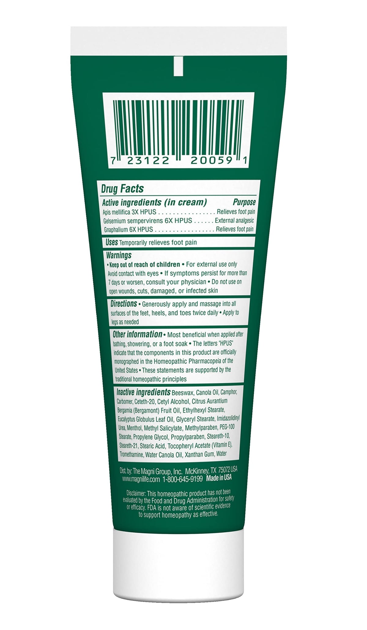MagniLife close-up texture of cream highlighting non-greasy absorbent finish for moisturizing benefit
