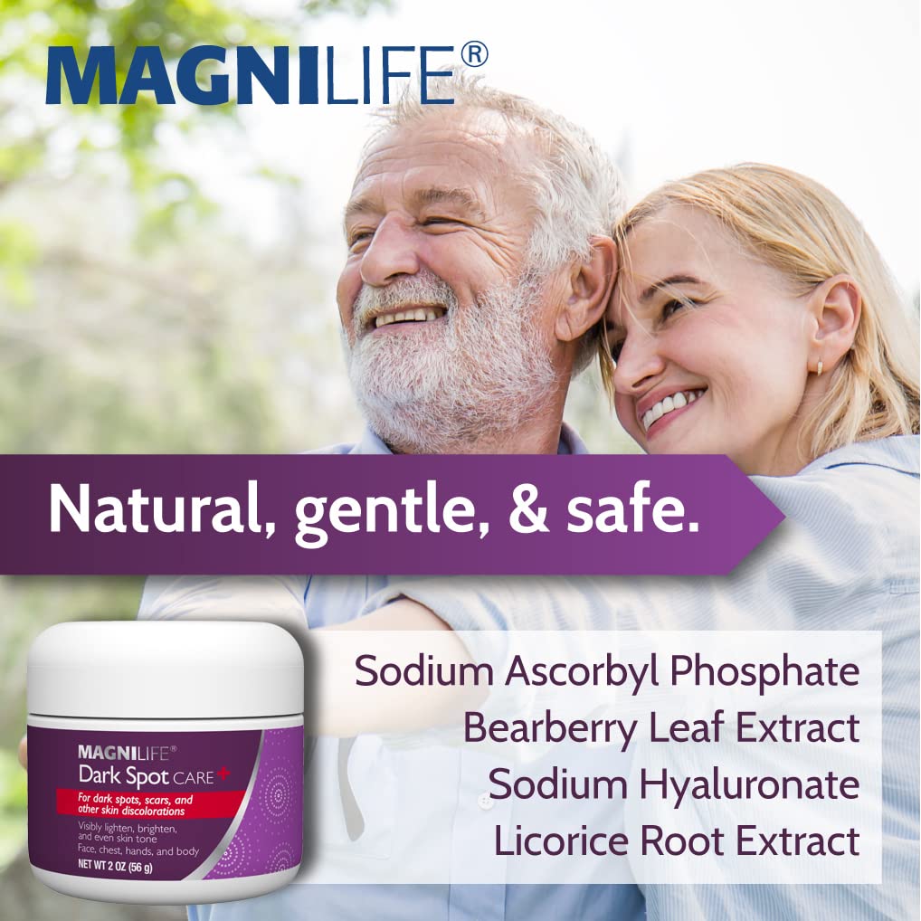 MagniLife on bathroom counter with skincare items illustrating daily routine convenience