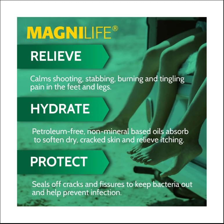MagniLife cream texture in jar demonstrating quick absorption