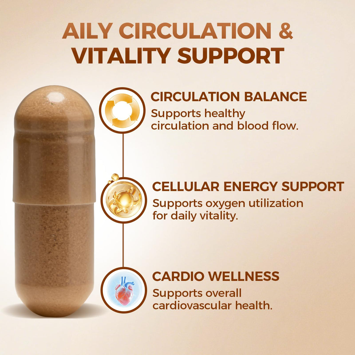 MAÏA supplement in lifestyle scene with active person promoting daily vitality support