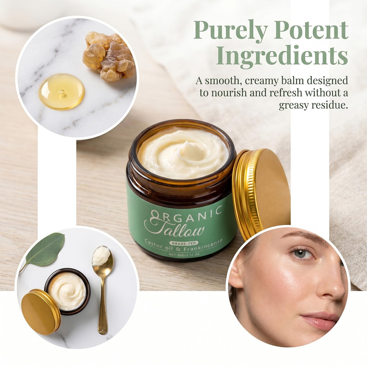 Maidlure application on hand showing melted balm spread, rapid skin absorption
