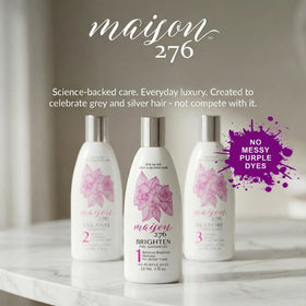 Maison 276 in a bathroom routine setting supporting intentional gray care