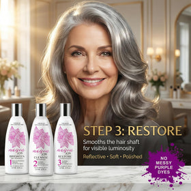 Woman using Maison 276 in shower illustrating easy application and rinse