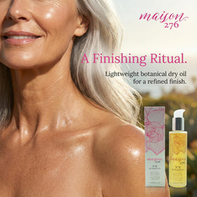 Maison 276 oil drop texture on skin demonstrating quick absorption