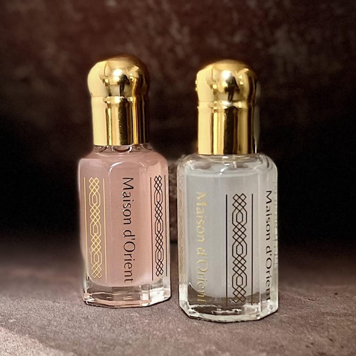 Maison d'Orient oil texture on skin close-up, emphasizing moisturizing benefit