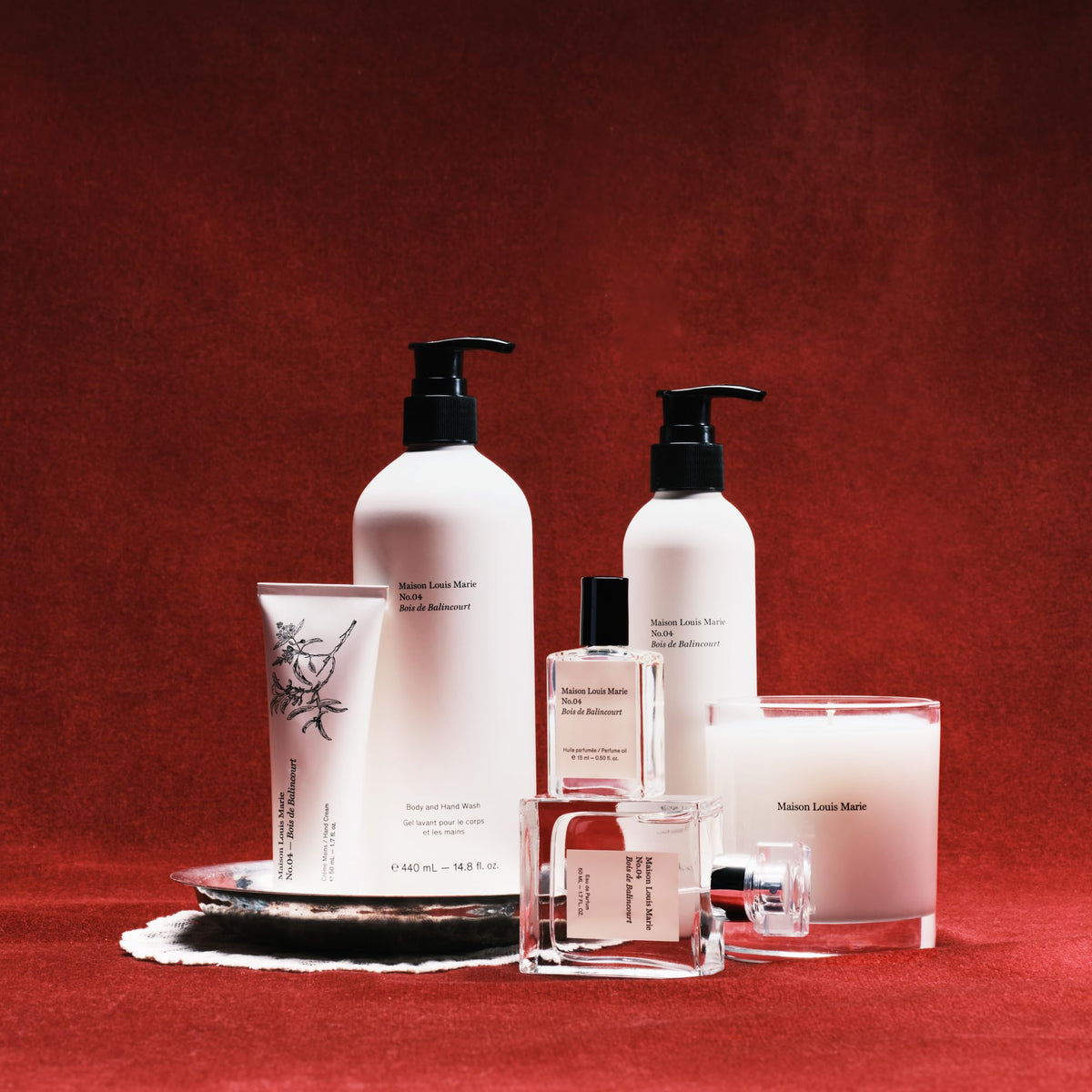 Maison Louis Marie refill beside sink showing elegant bathroom styling