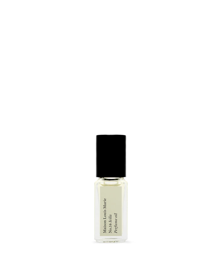 Maison Louis Marie No.14 Icila roll-on front packaging showing compact travel-ready design