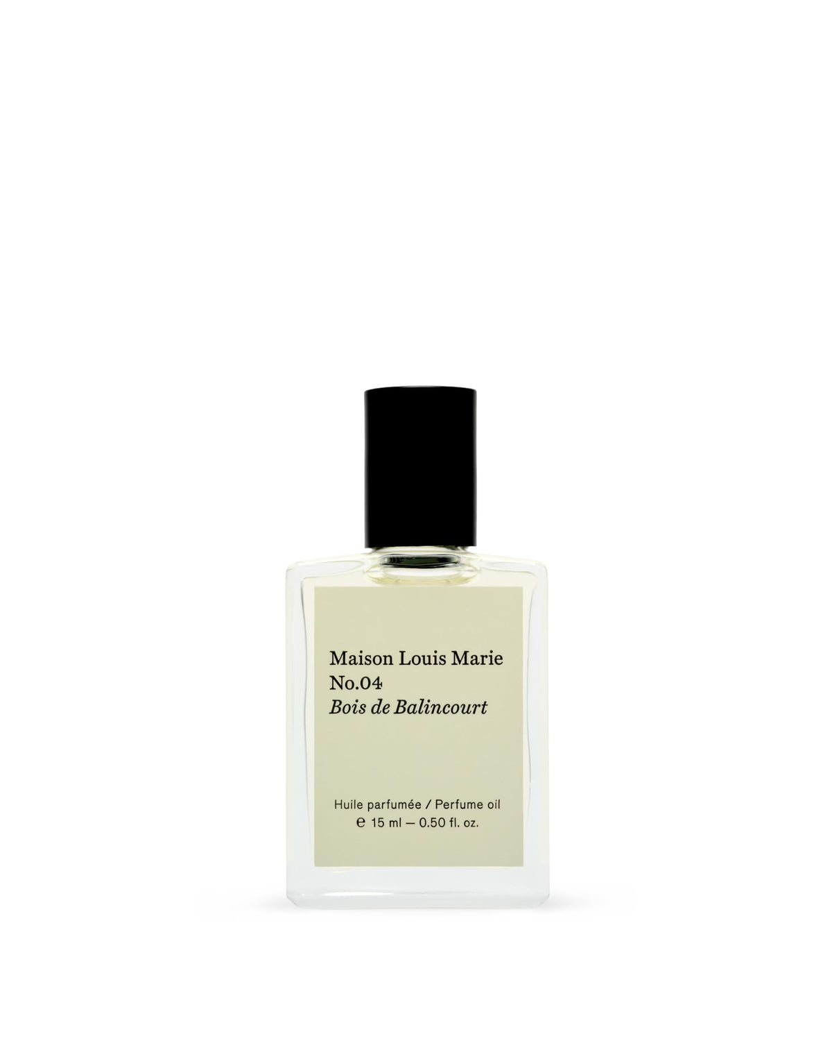 Maison Louis Marie front packaging showing compact roll-on bottle and branding benefits portability