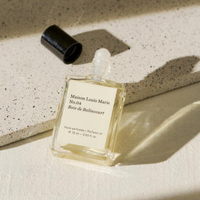 Maison Louis Marie oil texture close-up showing rich consistency for longer scent longevity