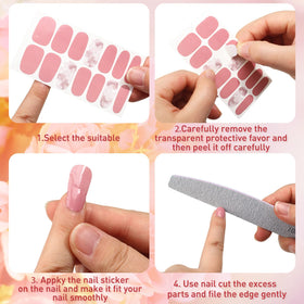 Maitys showing application with included file for neat edges and adhesion