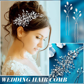 Maitys bride wearing hairpins in wedding setting showcasing photogenic shine