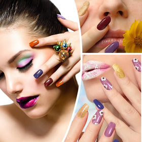Maitys finished manicure lifestyle scene showing long-lasting vibrant nails