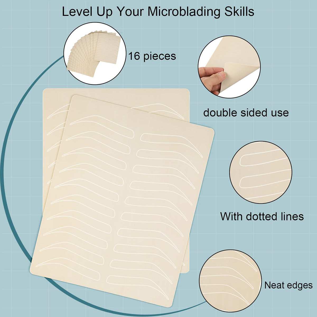 Maitys printed eyebrow guides detail helping symmetry practice